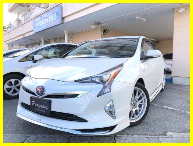 プリウス　Ａプレミアム　ツーリングセレクション　モデリスタエアロ　マフラーカッター　ＢＢＳアルミ　ＬＥＤ　セーフティセンスＰ　ＩＴＳ　ＨＵＤ　９型ＳＤフルセグ　ＢＴ　Ｂカメラ　黒革シート　シートヒーター　１００Ｖ電源　記録簿　グー鑑定　グー故障診断